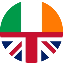 UK and Irish flag